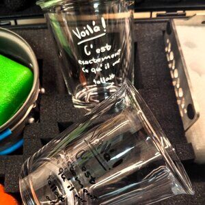 Thick-Wall Glass Water Cups - BPA-Free